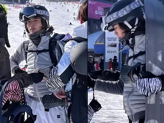馆看儿子比赛15岁谢振南霸气扣球很帅气！PG电子麻将胡了试玩张柏芝现身上海某体育(图1)